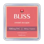 Sweet Escape 1080mg THC - Bliss Edibles