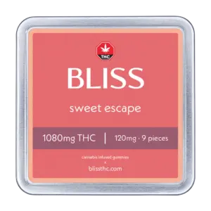 Sweet Escape 1080mg THC - Bliss Edibles